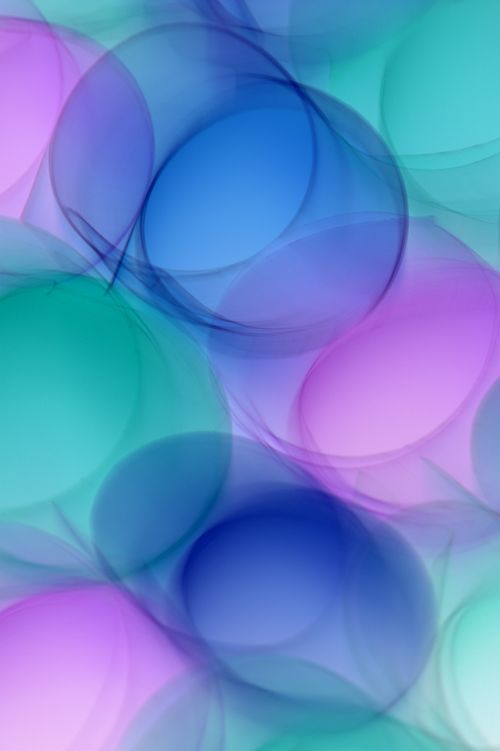 Free Vibrant abstract image of overlapping circles in pastel hues creating a dreamy atmosphere Stock Photo