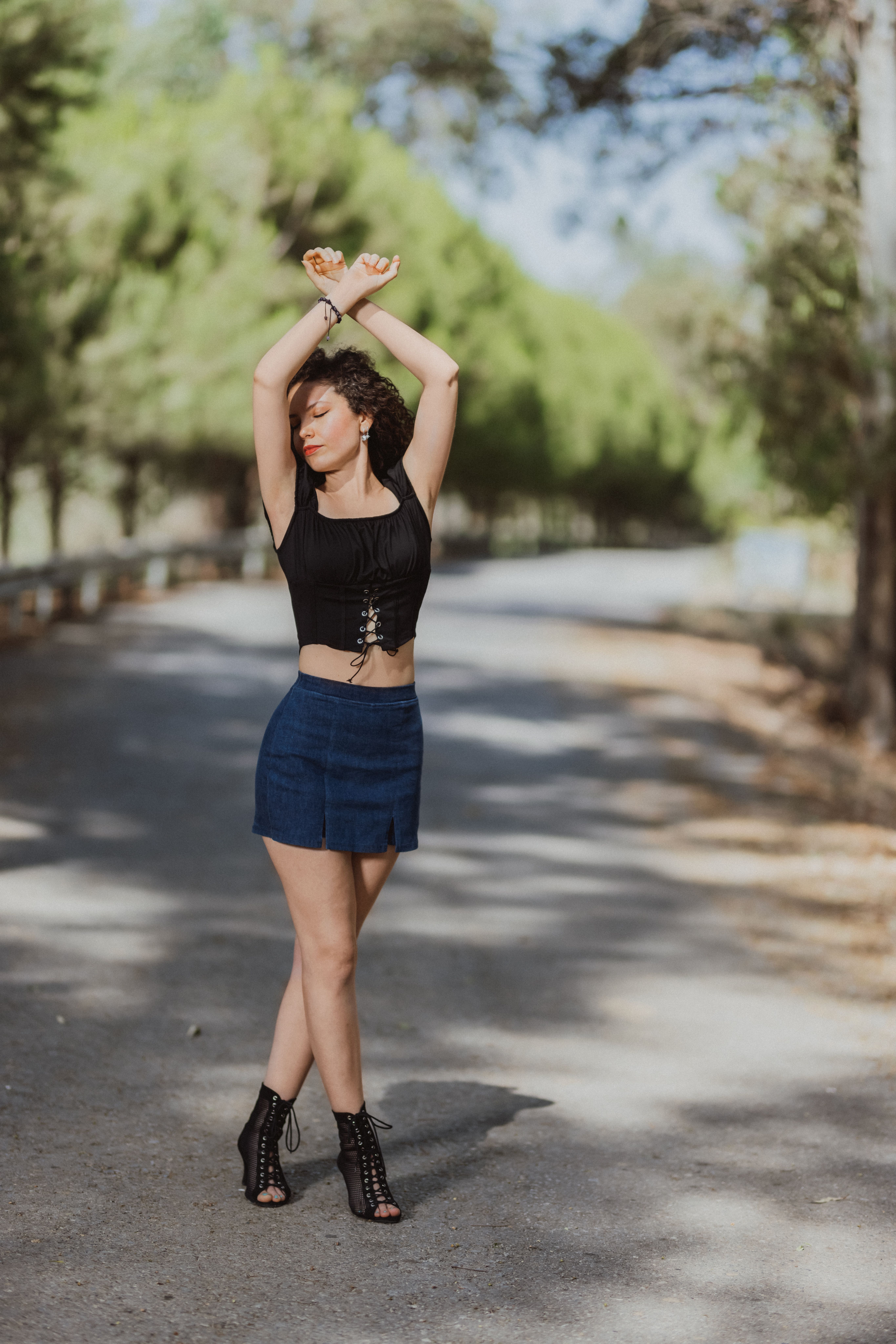 Saia Jeans Curta