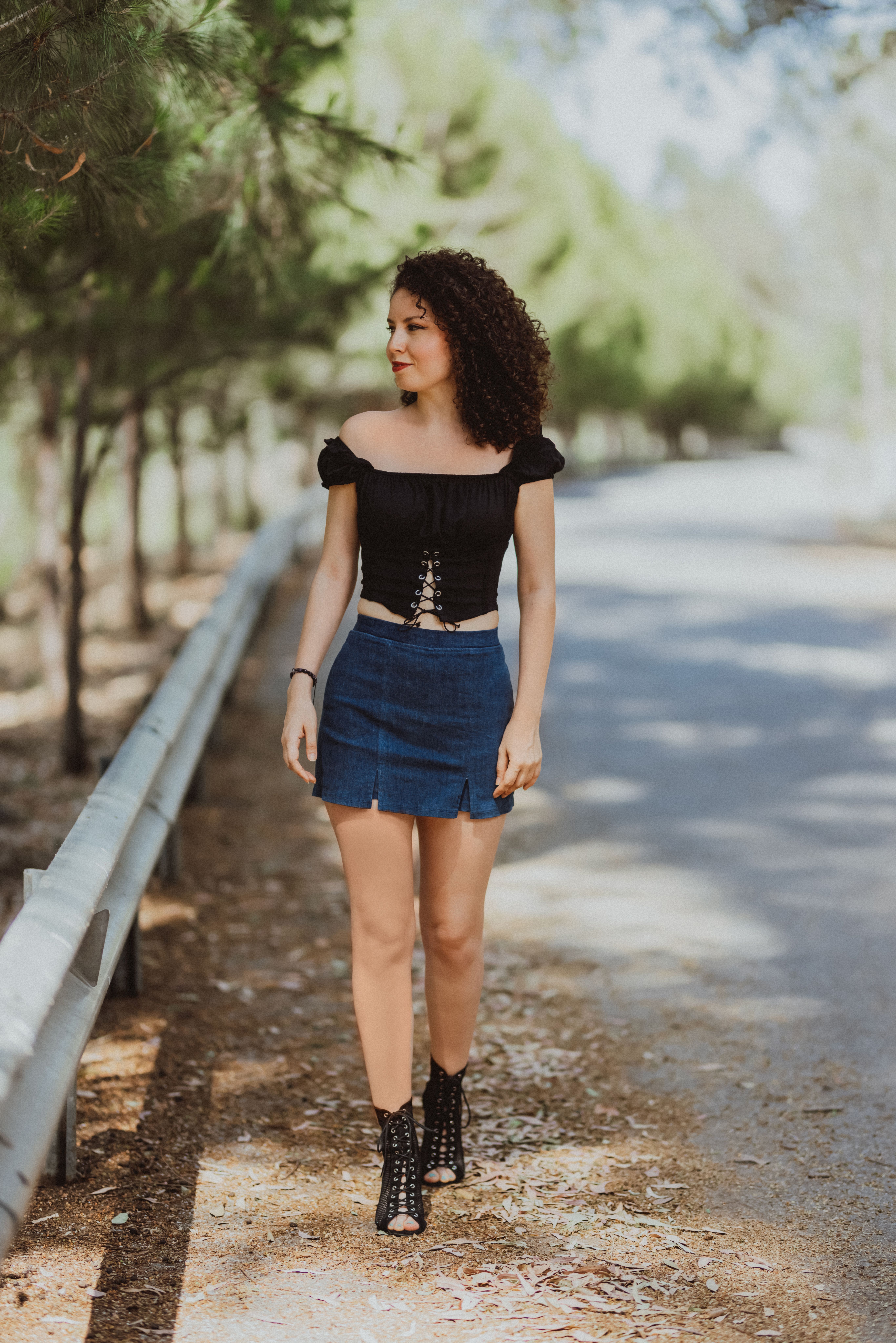 Saia Jeans Longa