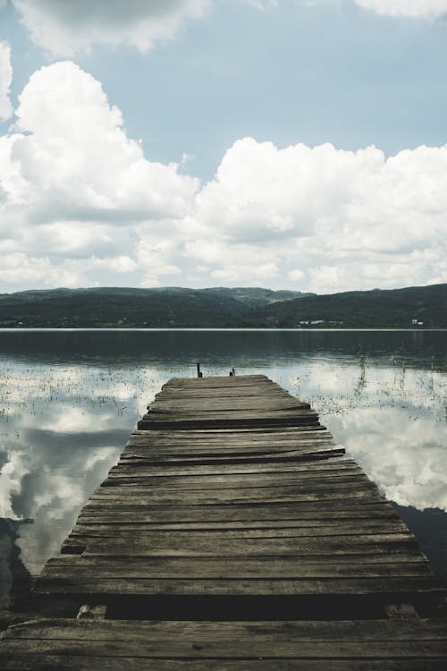 Free stock photo of cloudy, lake, reflection