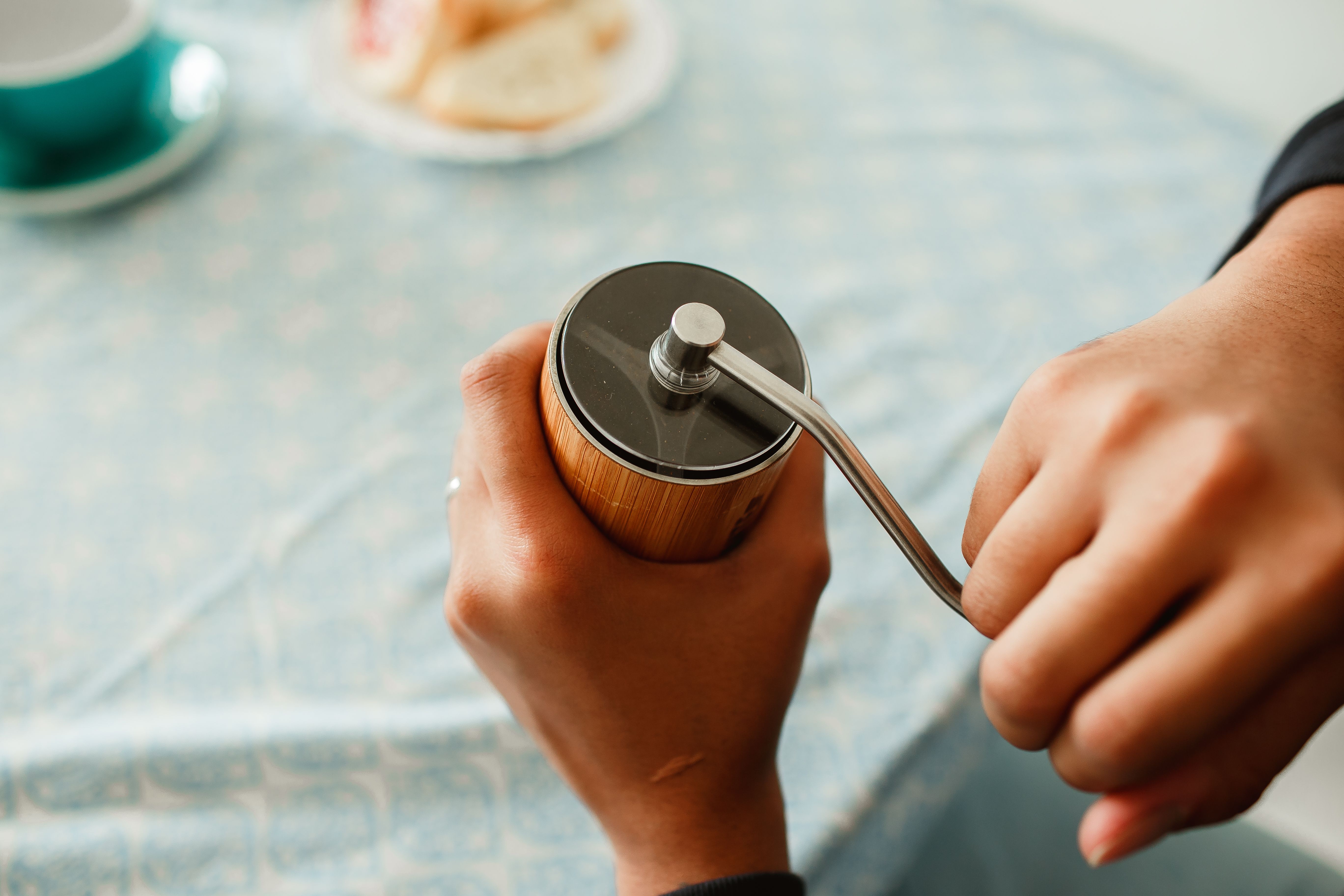 The hand grinder vs electric grinder decision comes down to effort rather than durability, since a manual grinder has no motor, bushings, or gears to burn out.