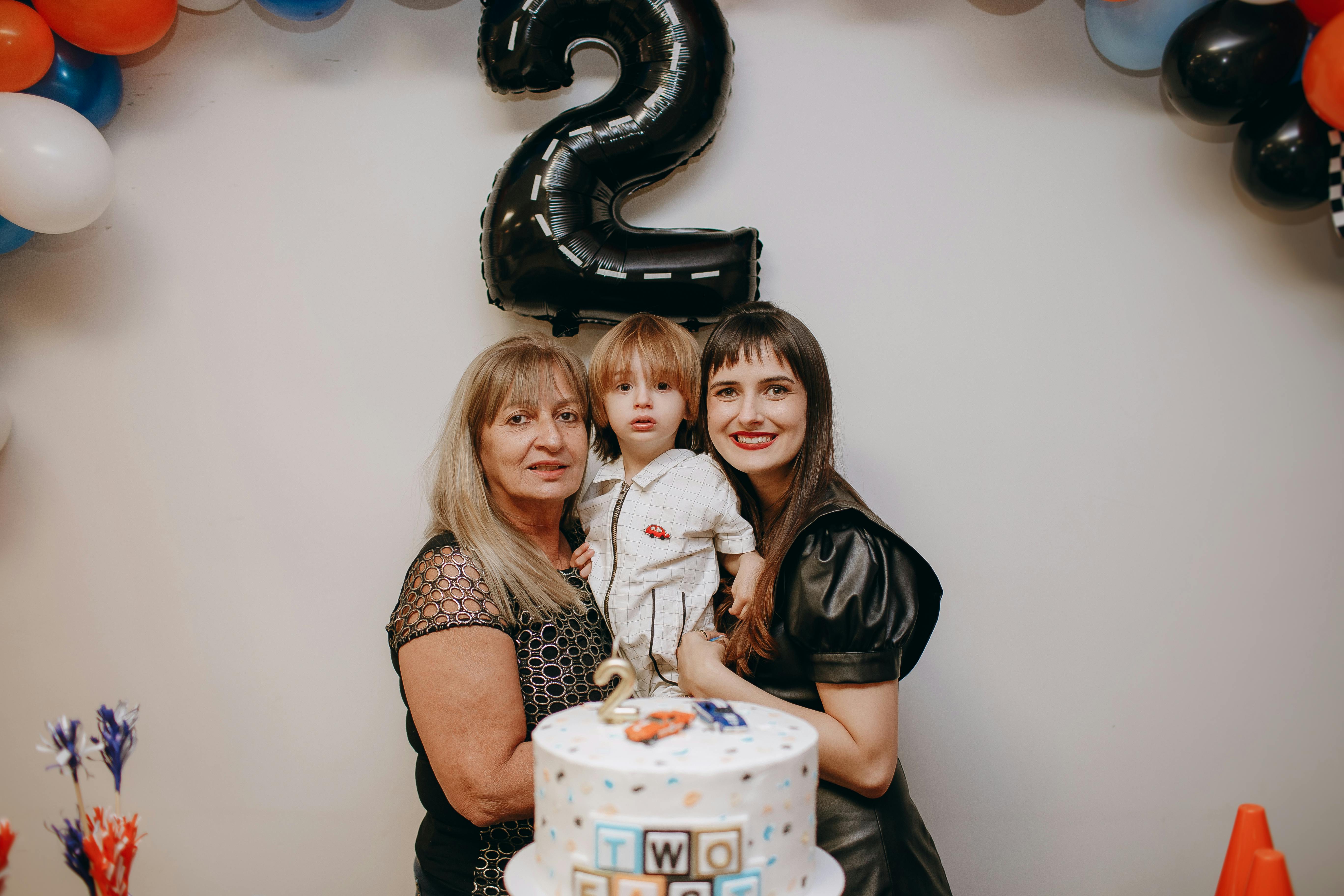 mother and grandmother with a boy