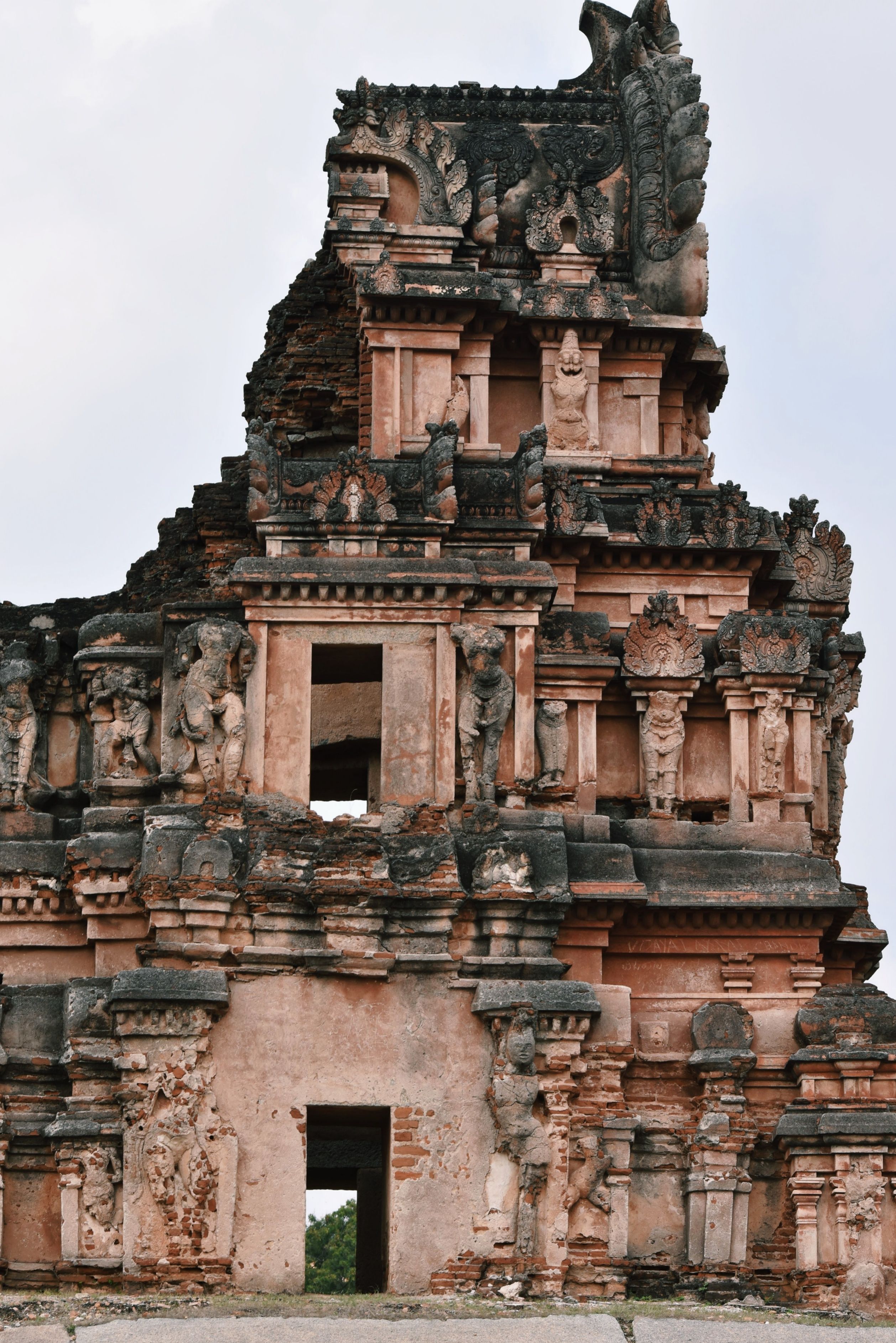 Explore the ancient architecture of Hampi's historic temple, showcasing cultural and religious heritage.
