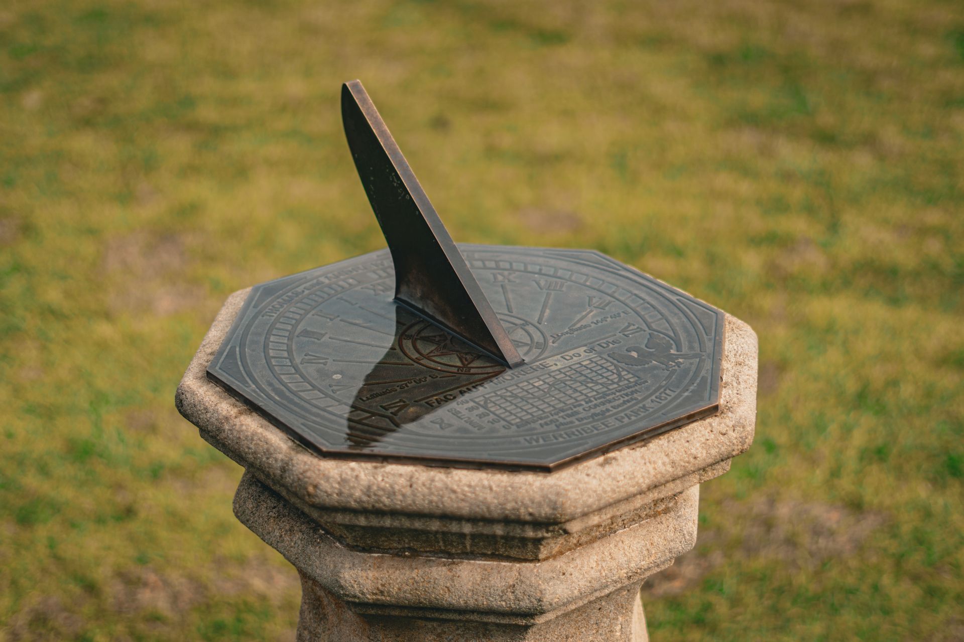 sundial at the Werribee mansion
