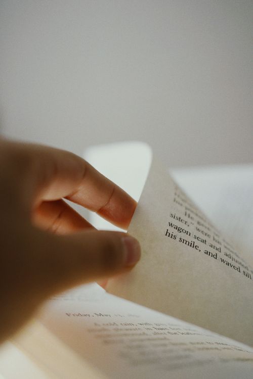 Hand Holding Page of Book · Free Stock Photo