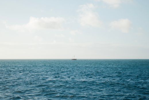 A Boat on a Sea