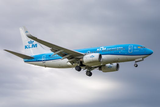 KLM airplane captured mid-flight during takeoff at Zürich Airport.