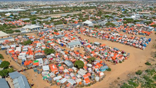 Free IDPs Mogadishu, Banaadir, Somalia Stock Photo