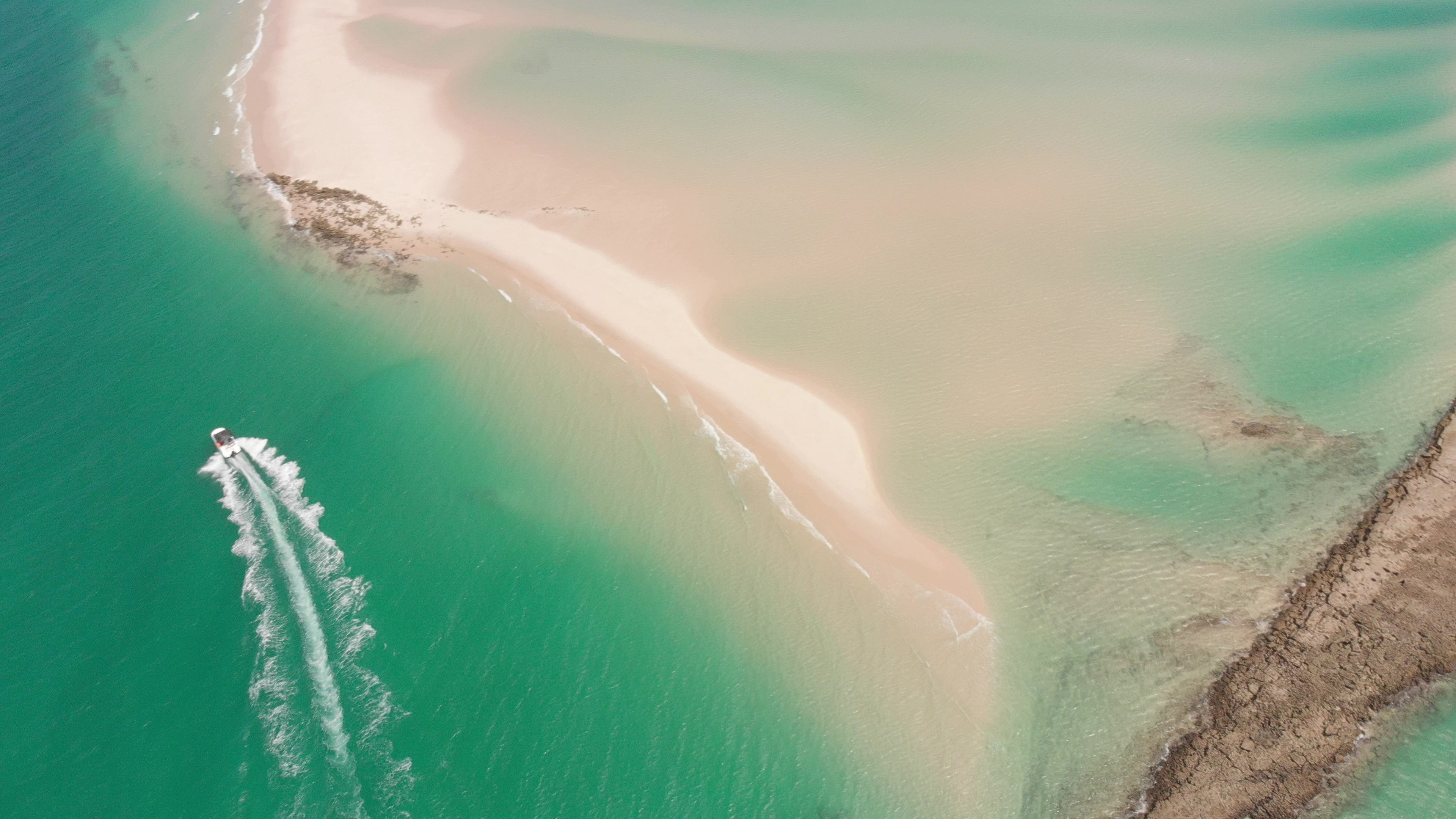 Aerial view of a boat on the water · Free Stock Photo