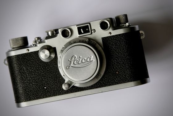 Leica IIIc with collapsible lens