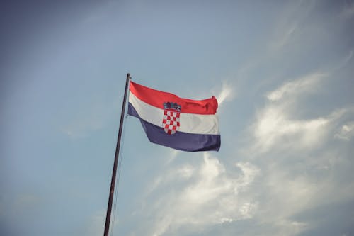 gratis Kroatische Vlag Stockfoto