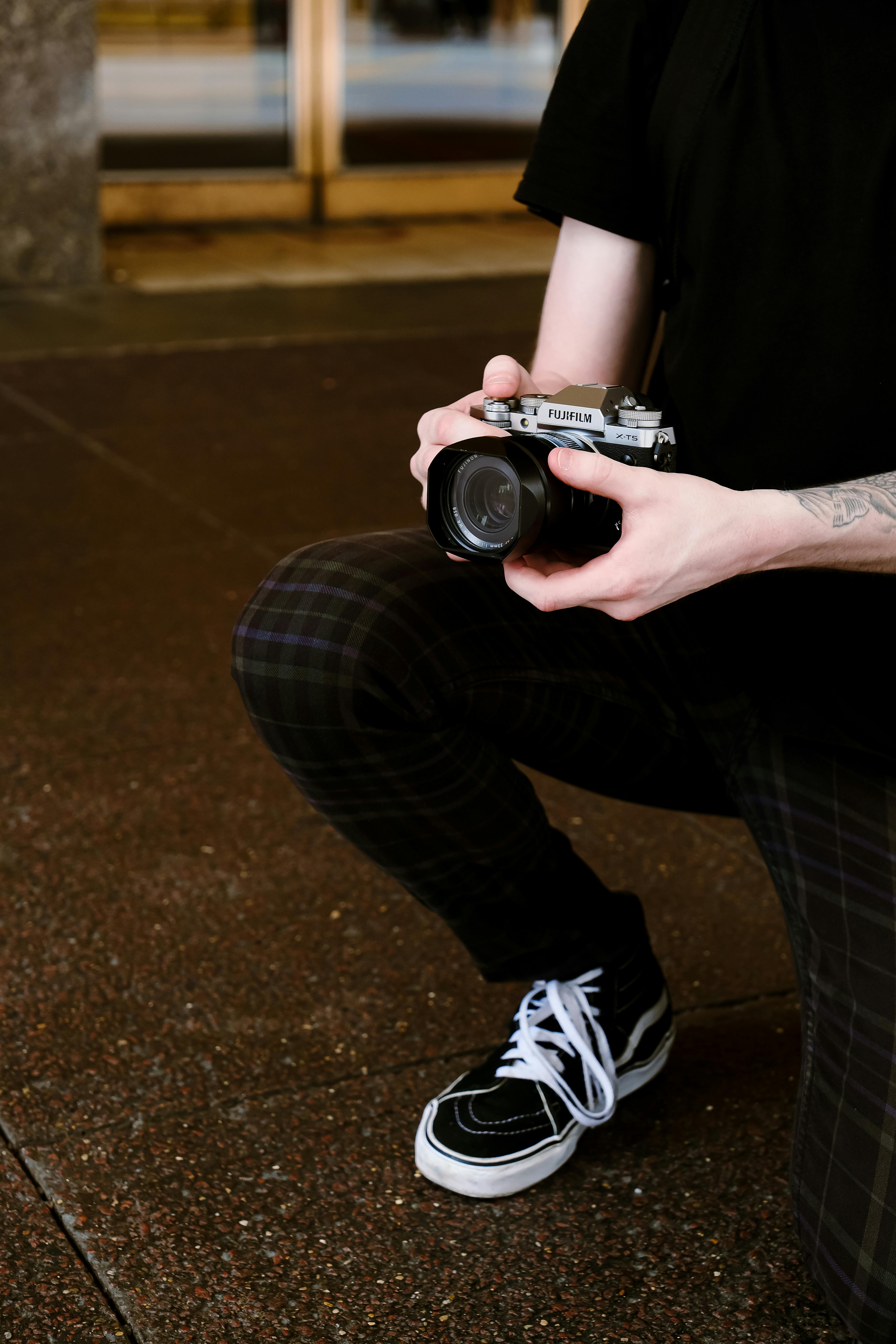 fujifilm camera in use