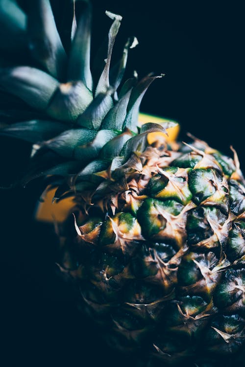 Close-Up Shot of a Pineapple 