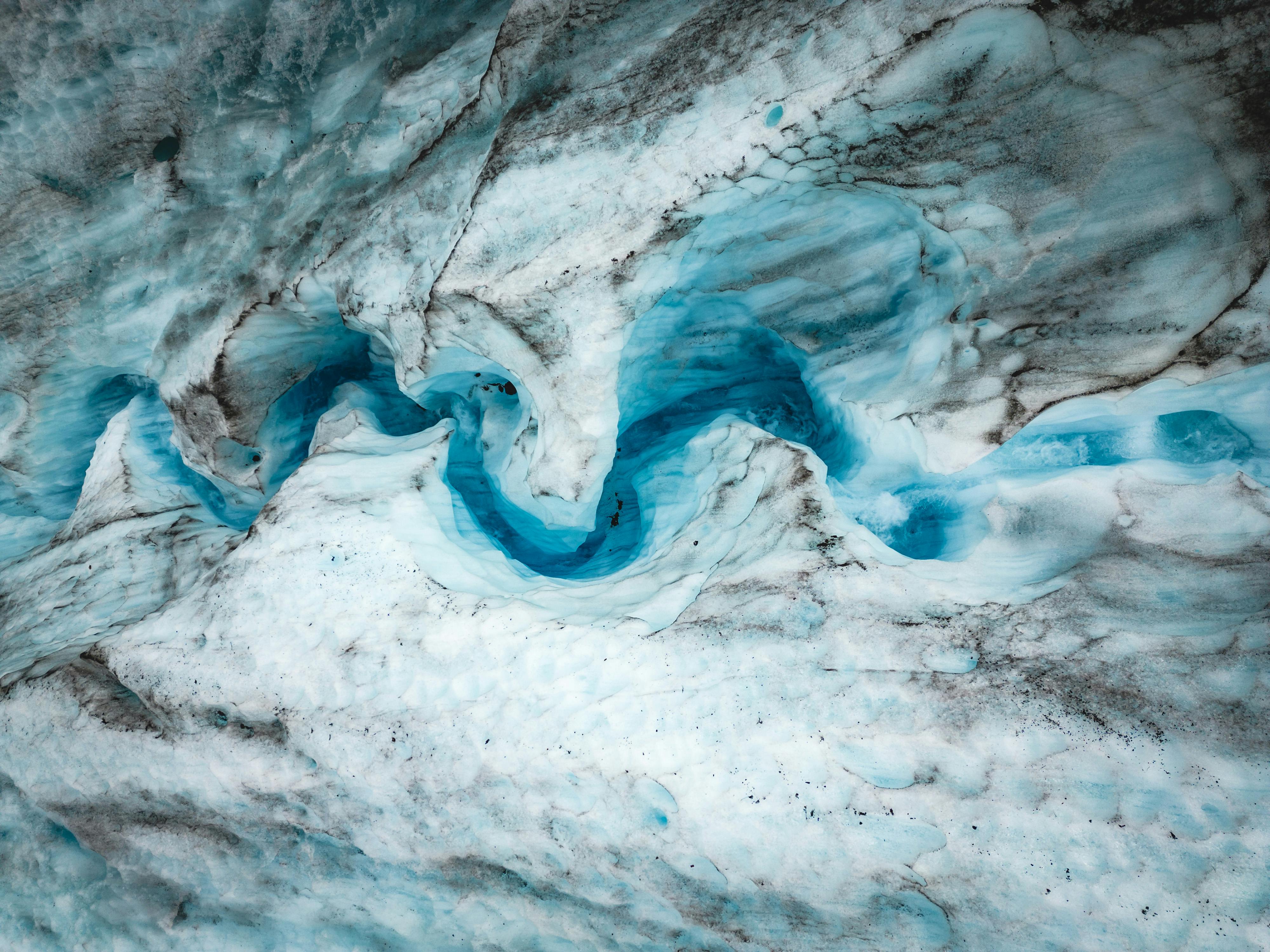 melting glacier on iceland