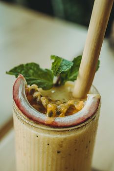 Peach Passion Fruit Peach Passion Fruit Flavored C-charged Fruit+yogurt Smoothie — kidney-friendly food