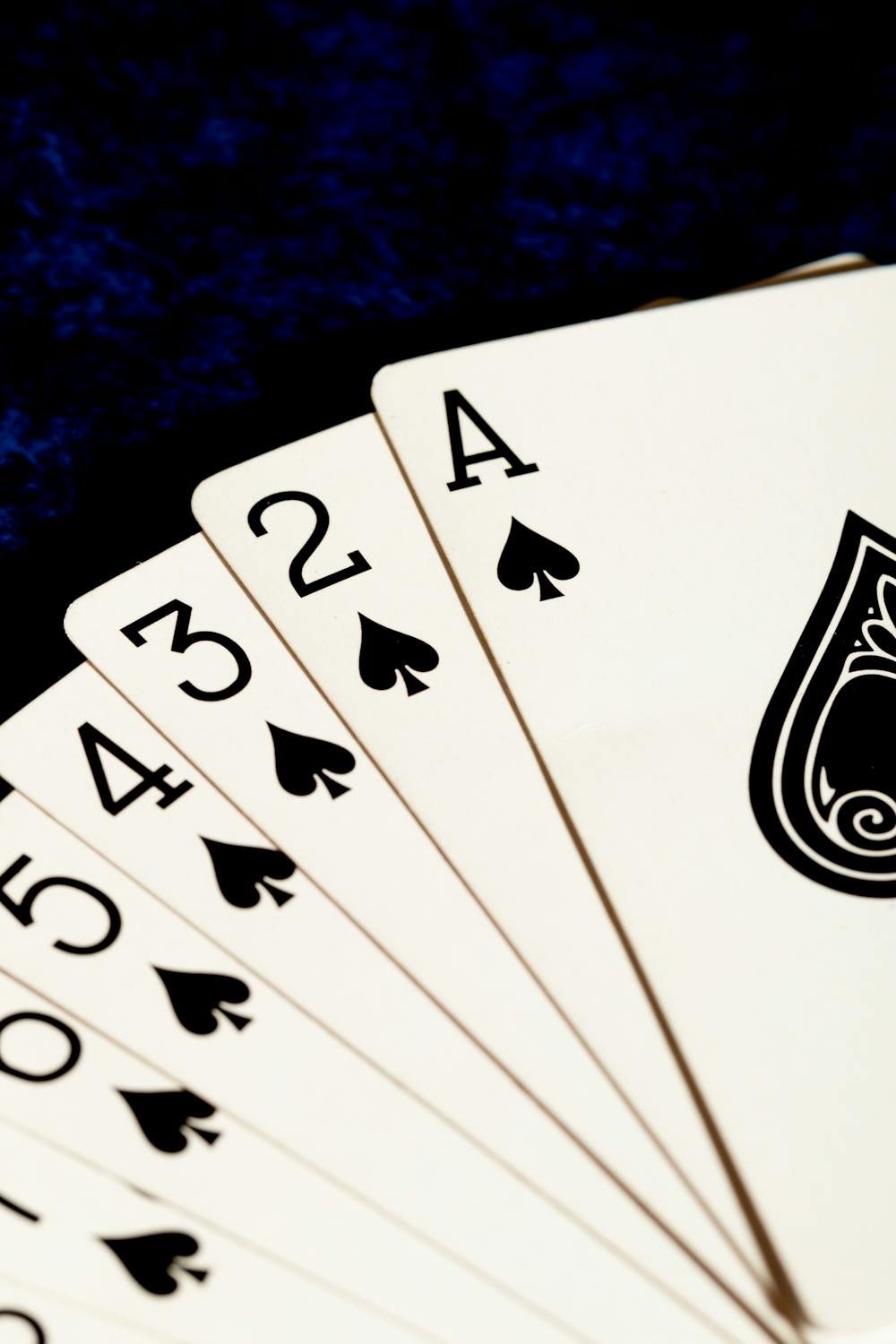A close up of four playing cards with the number four · Free Stock Photo
