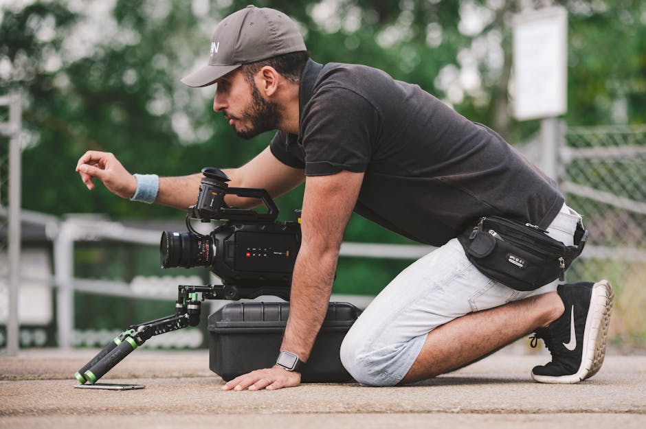 Man Using Camera