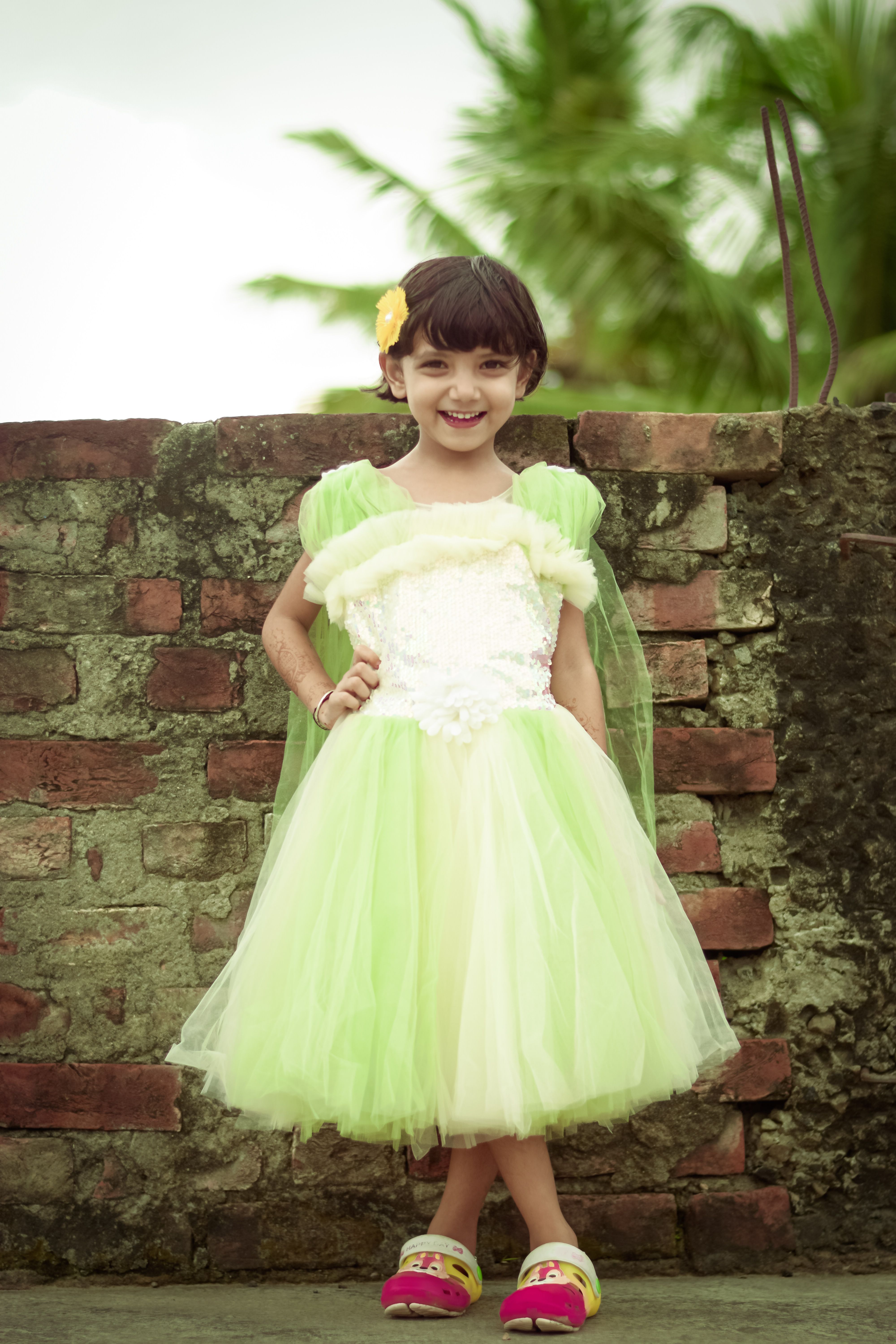 A Girl in a Green Dress · Free Stock Photo