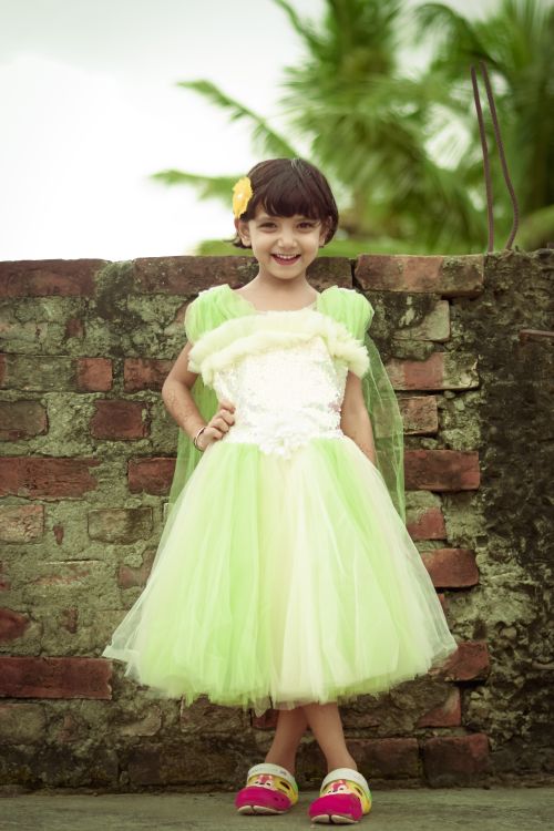 Little Girl in Pink Dress Holding Flowers · Free Stock Photo