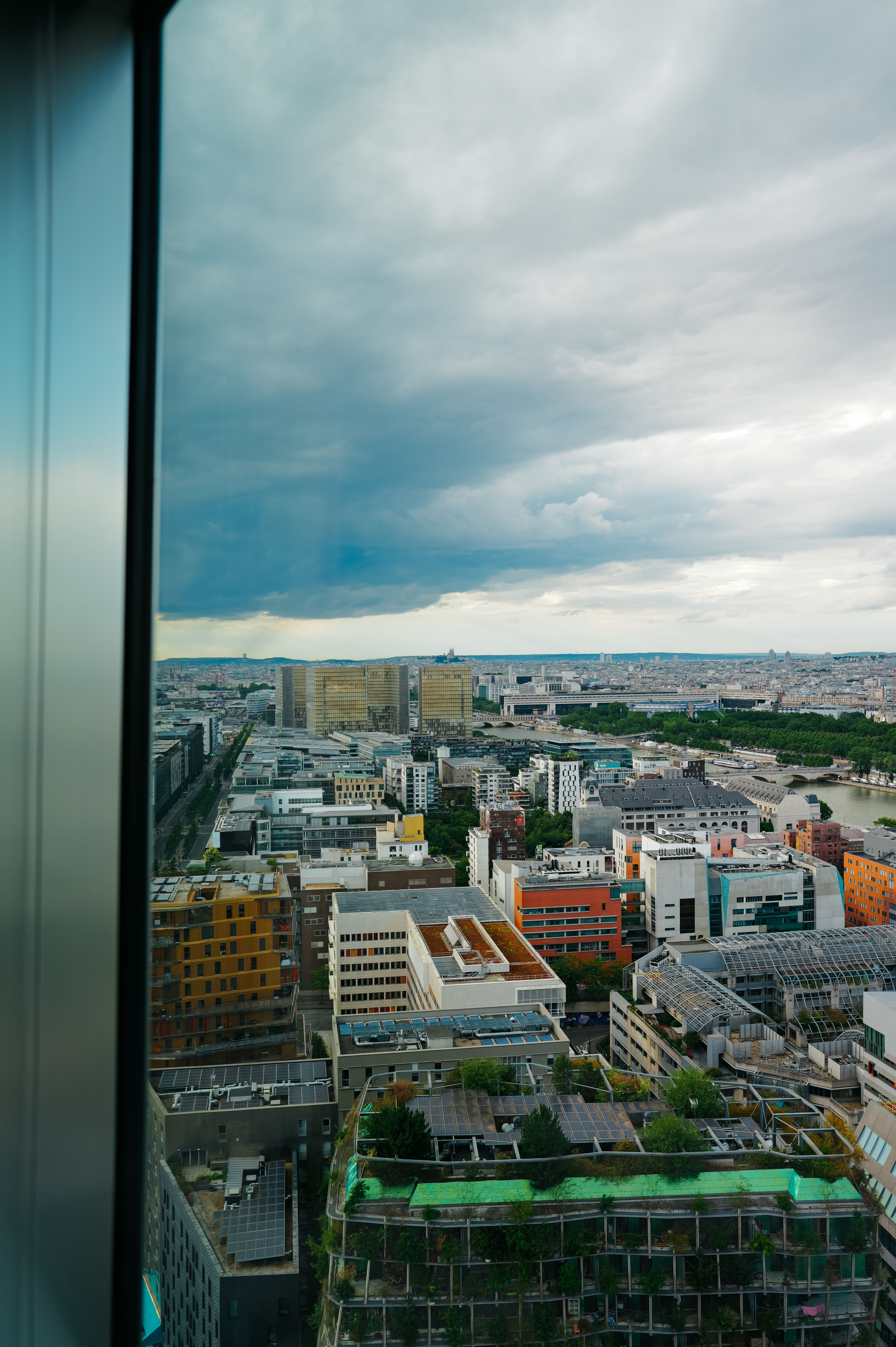 A view of the city from a window · Free Stock Photo