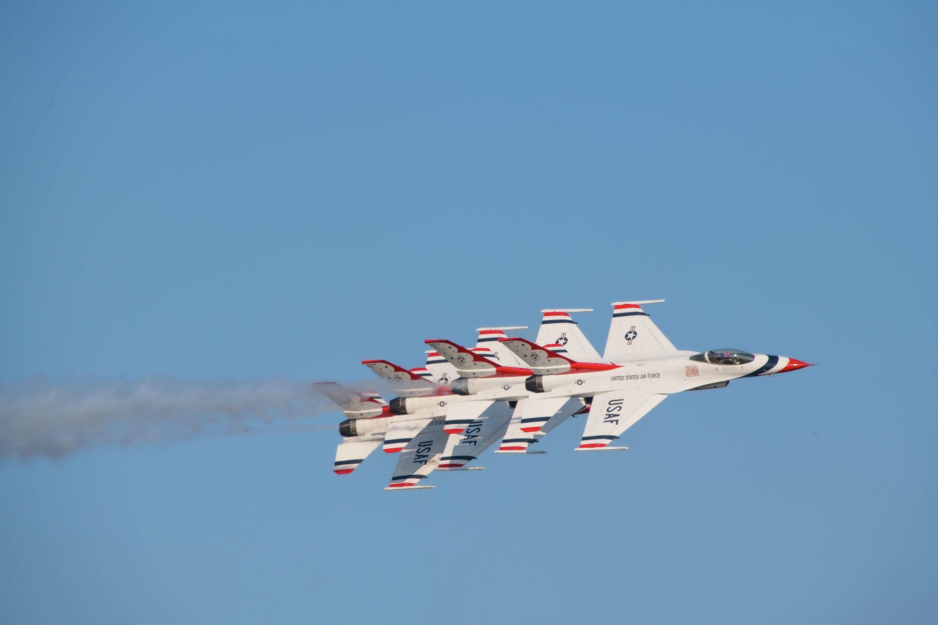 F16 Thunderbirds during Air Show