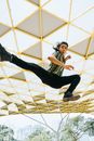 Man Jump Kick Photo