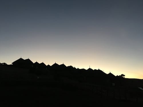 Free stock photo of lodge, mountain, sunrise