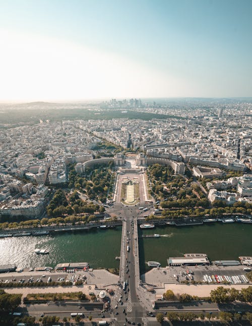 Foto stok gratis dari atas, eiffel, kota