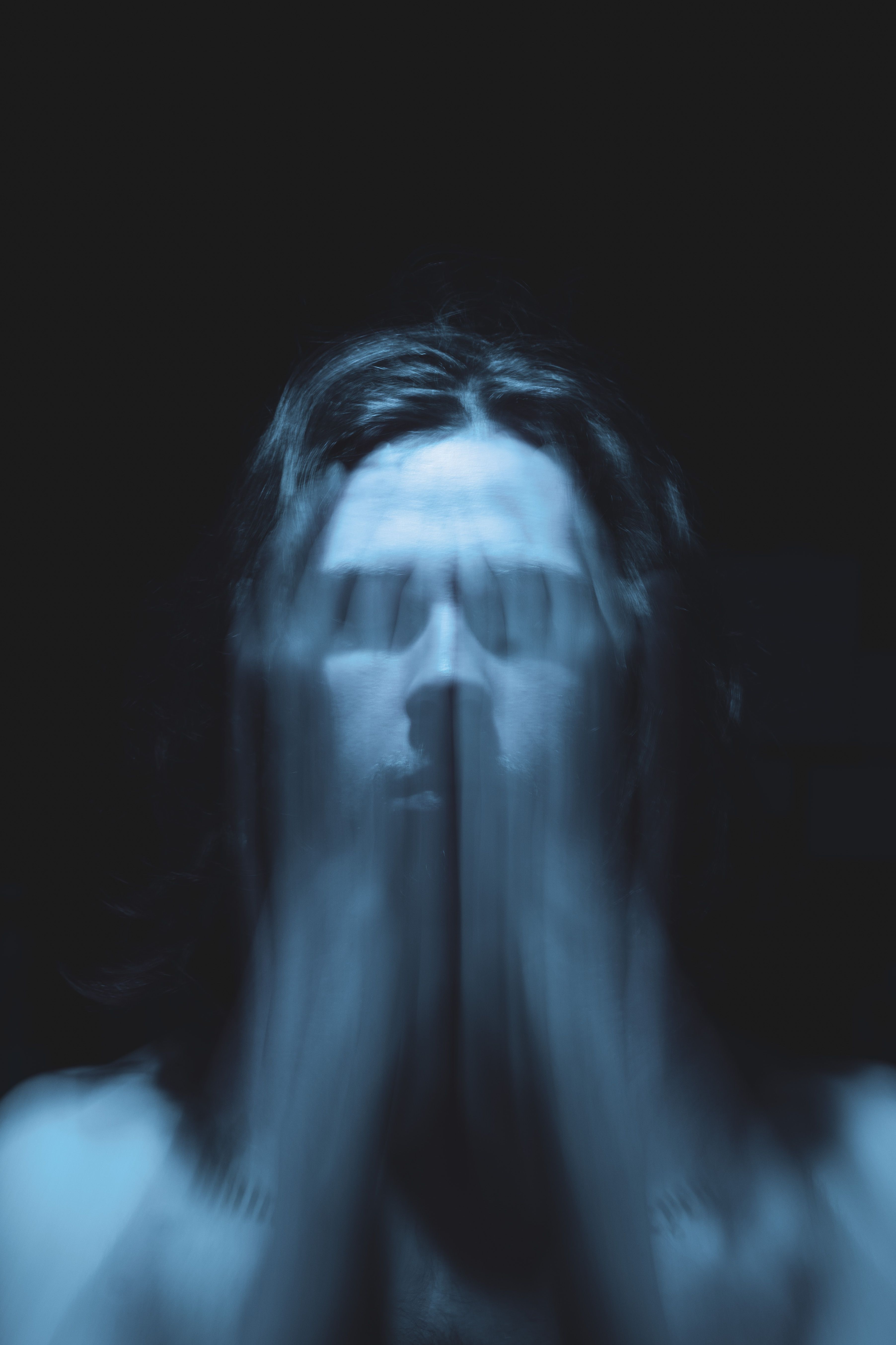 Young Man Screaming and Touching His Face with Dirty Hands · Free Stock ...