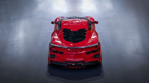 Free stock photo of car, garage, red Stock Photo