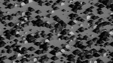 A Black and White Geometric Digital Illustration