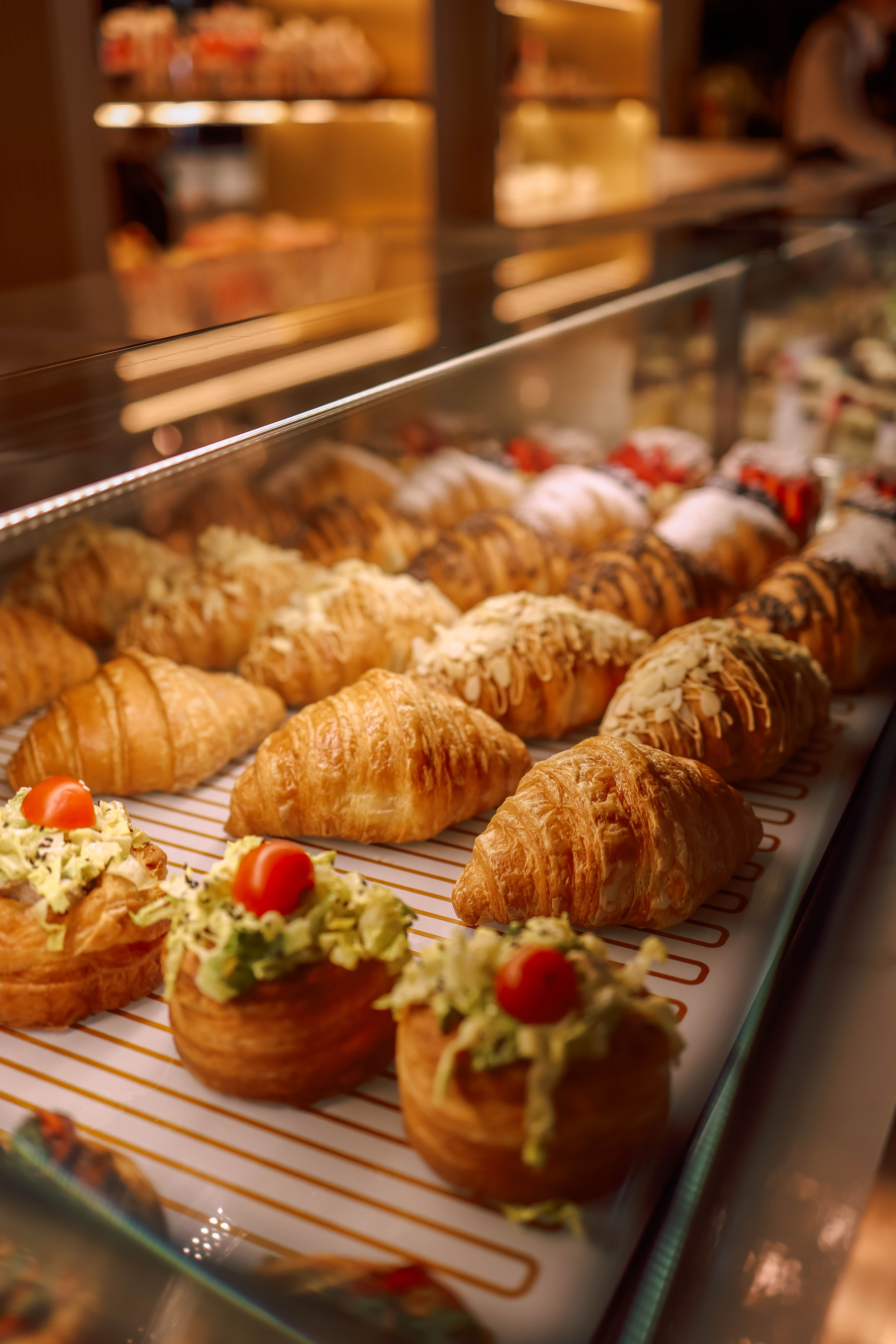 French boulangerie, croissants