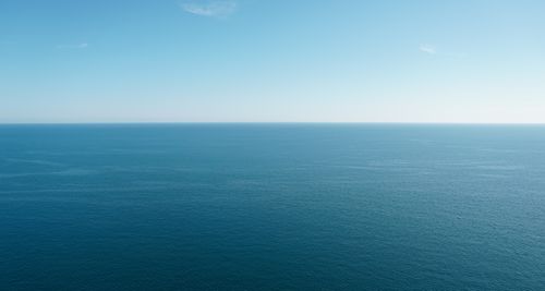 Free blue sea and horizon Stock Photo