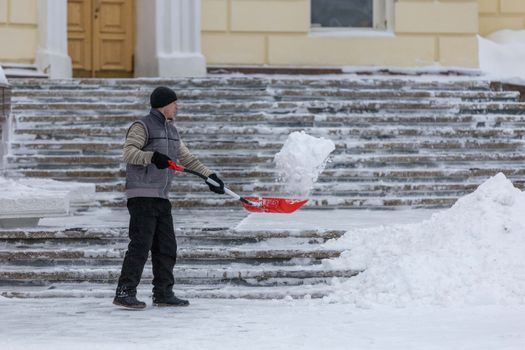 snow removal stairs