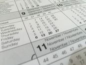 White Calendar