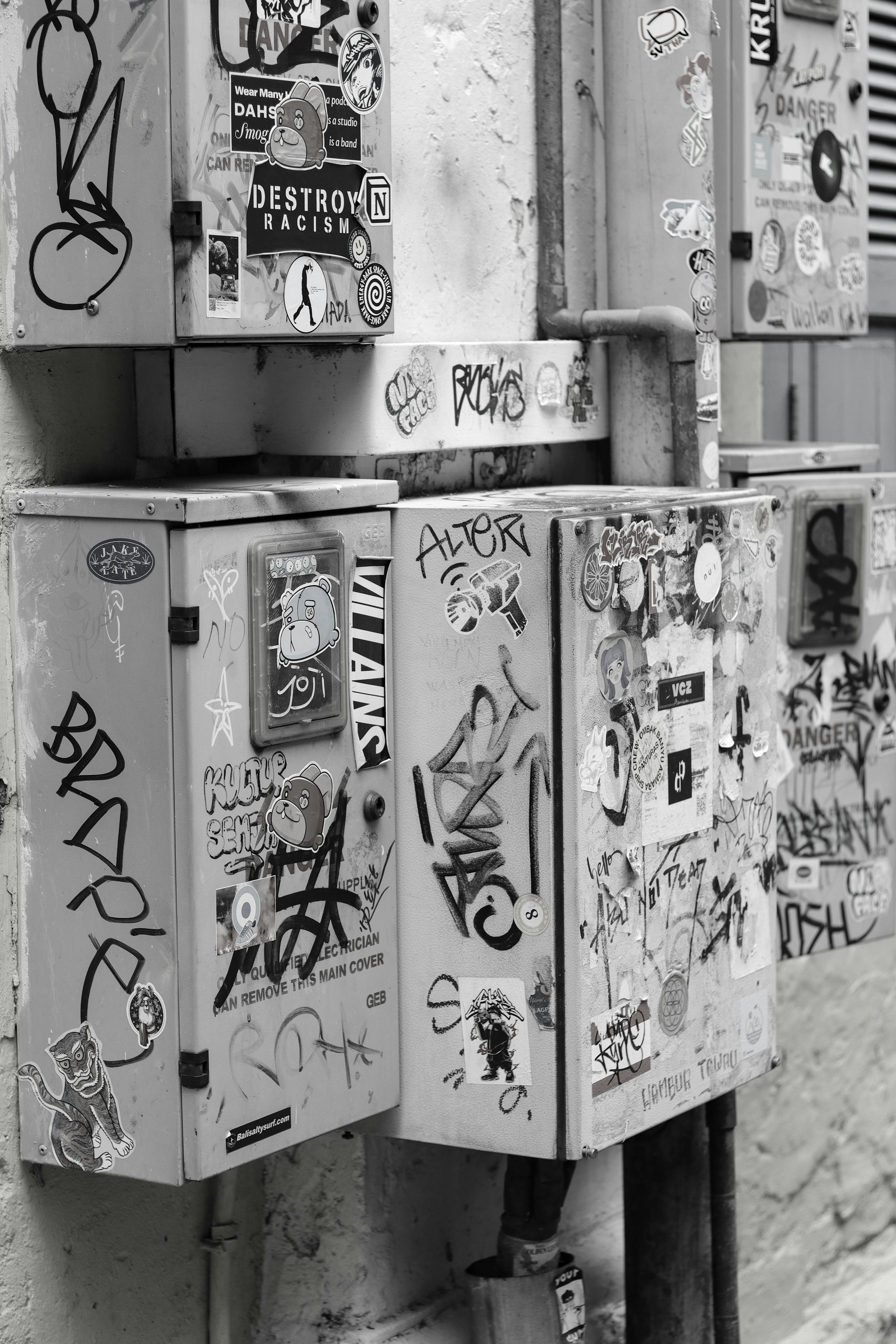 bezplatná Základová fotografie zdarma na téma černobílý, chaotický, dekor Základová fotografie