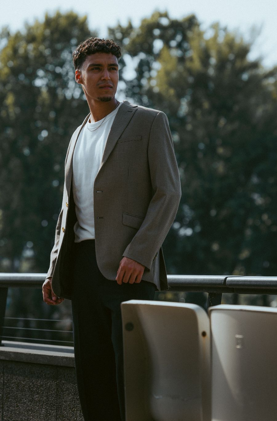 Grey Hopsack Blazer