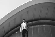 A Man Standing Outdoors