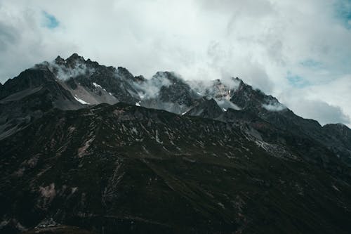 Free Photo of Mountain Under Cloudy Sky Stock Photo