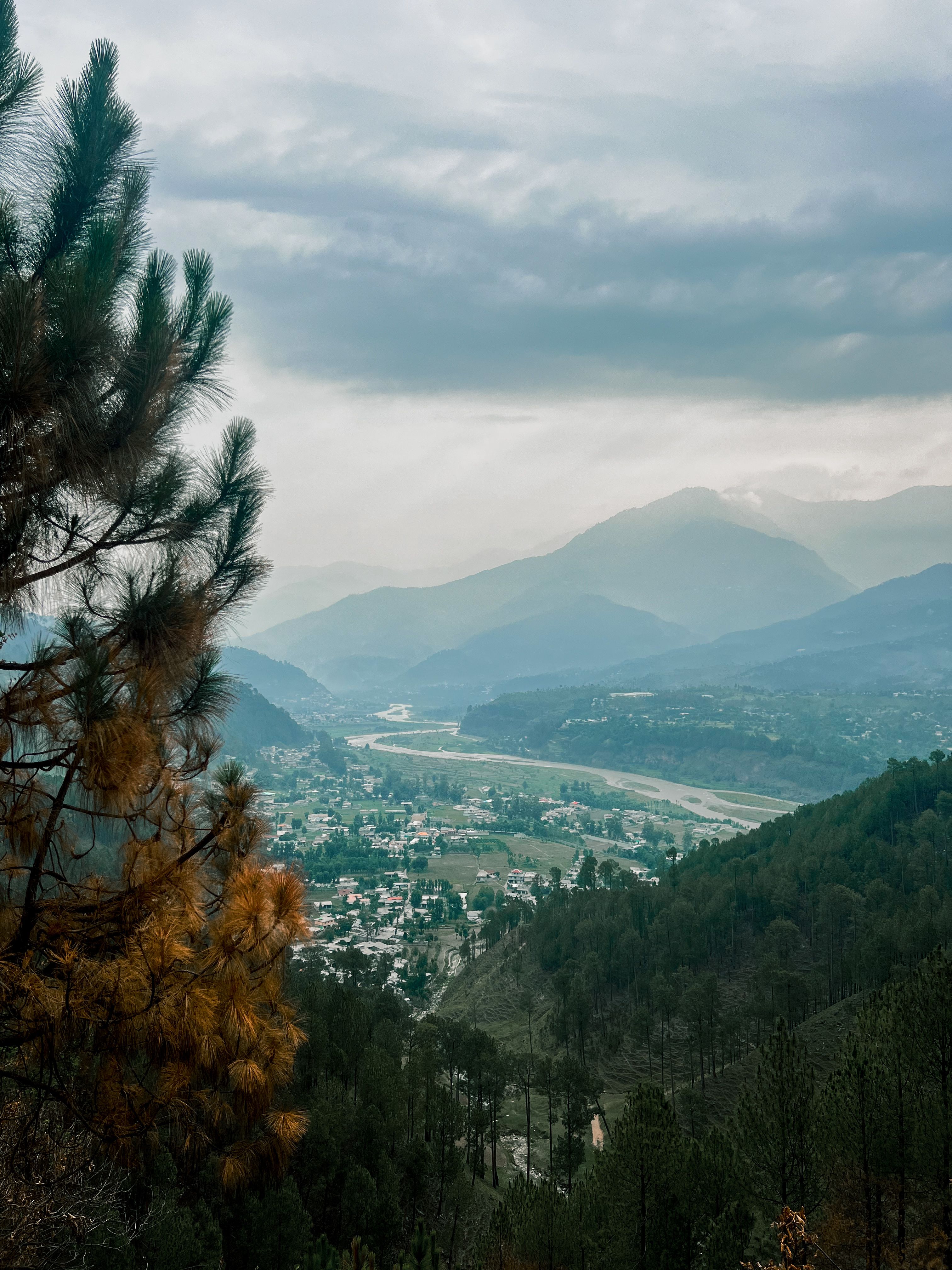 View of a Town in a Mountain Valley · Free Stock Photo