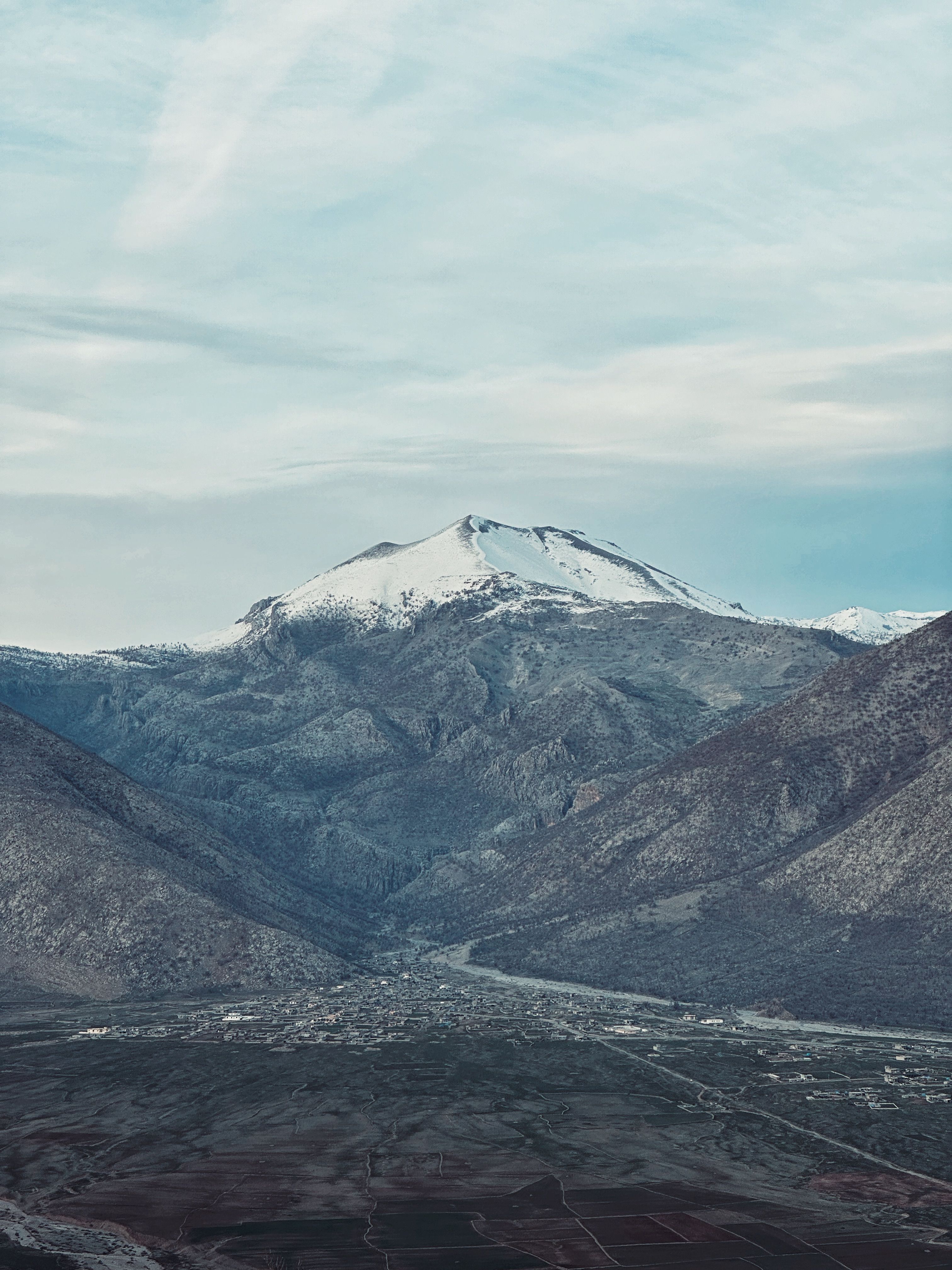 Barren, Snowcapped Mountain · Free Stock Photo