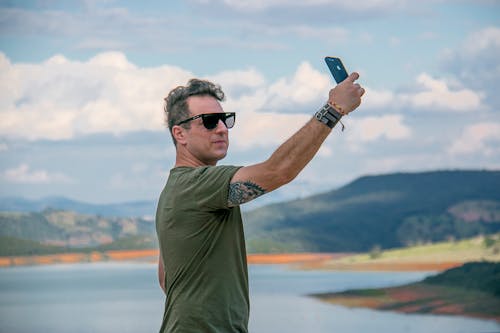 Free Photo of Person Taking Selfie Stock Photo