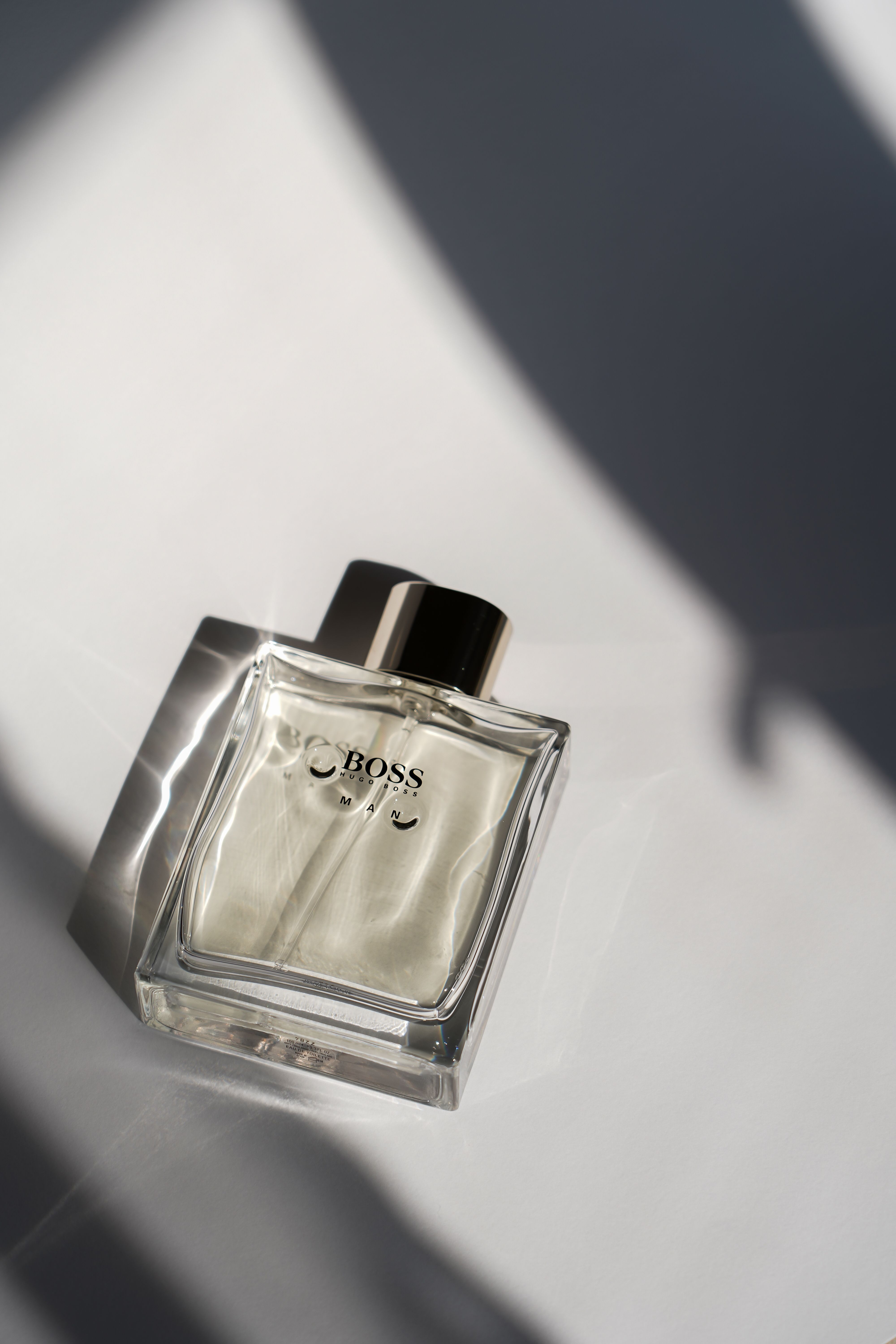Ember No. 4 bottle photographed in bright directional light