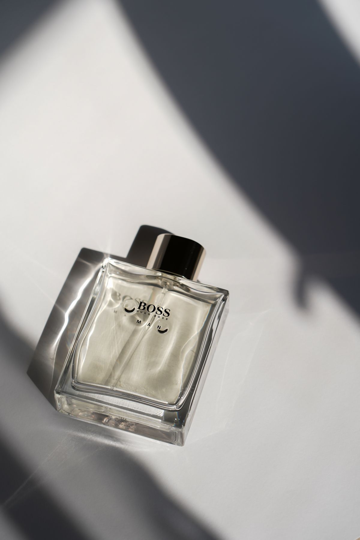 Ember No. 4 bottle photographed in bright directional light
