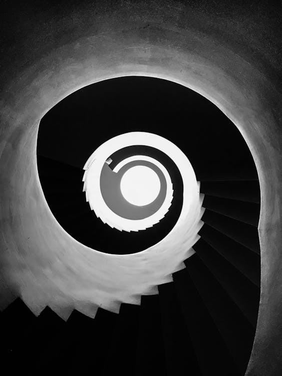 Free Black and White Stairs Vector Art Stock Photo