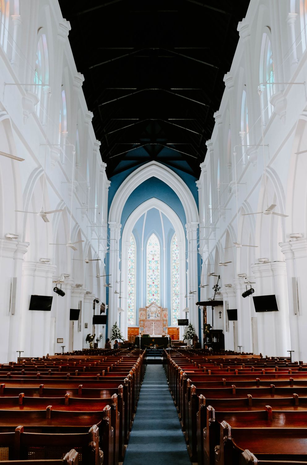 Architectural Photography of Church Interior View · Free Stock Photo