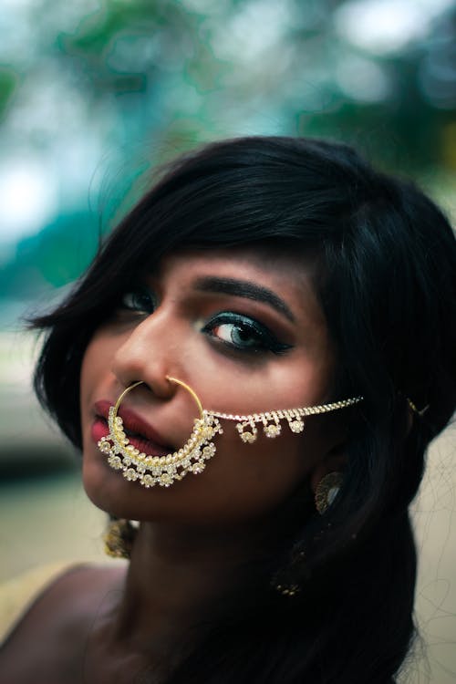 Woman With Nose Piercing 