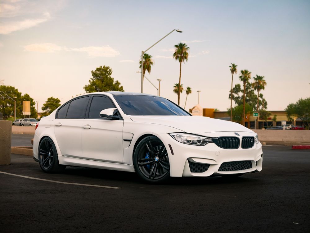 Close-up of a White BMW · Free Stock Photo