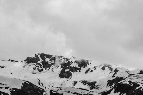 Fotografia Di Montagna Della Copertura Nevosa