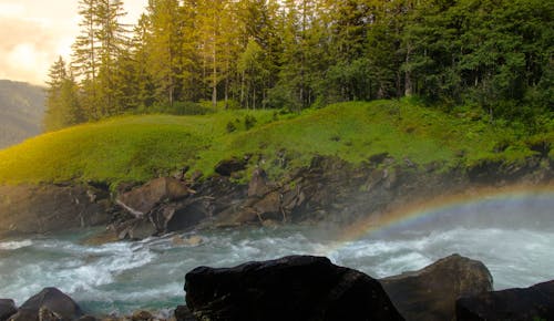 Imagine de stoc gratuită din apă curgătoare, Austria, curcubeu